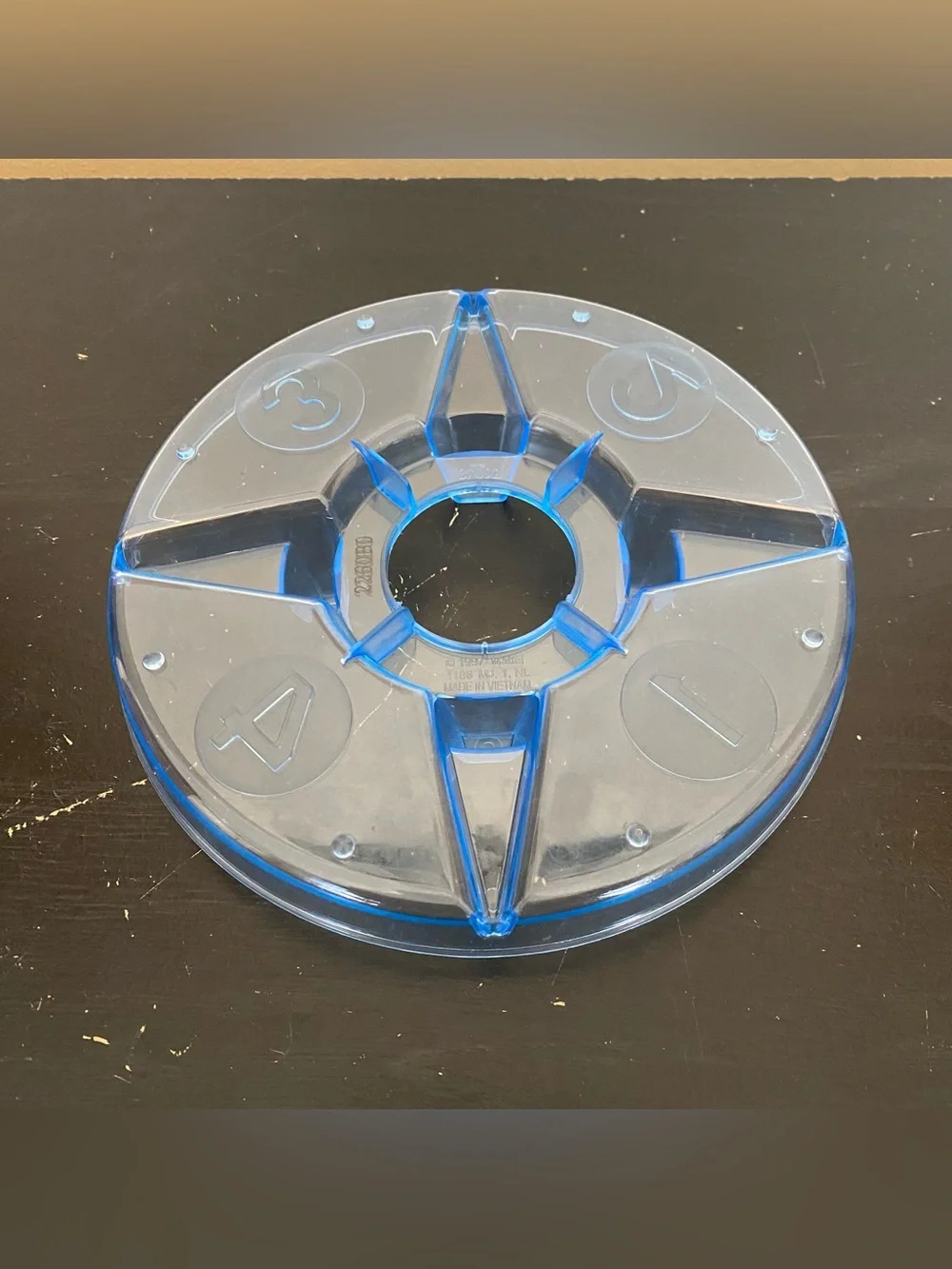 KerPlunk 2019 Blue Clear 4 Compartment Game Base Replacement Part Piece